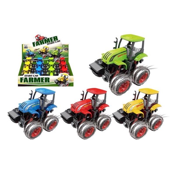 Diamond Visions PullBack Farm Tractor Plastic TM-3634